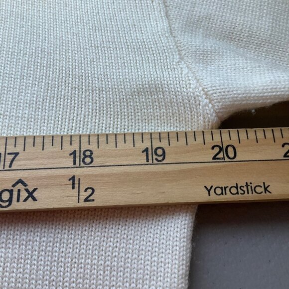 Aritzia Wilfred Small Beige Merino Wool Turtleneck Sweater Soft Knit Minimalist - Picture 4 of 9